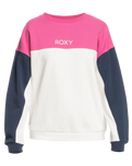 The Roxy Womens Keep On Moving Sweatshirt in Snow White