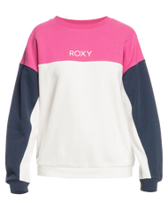 The Roxy Womens Keep On Moving Sweatshirt in Snow White