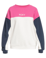 The Roxy Womens Keep On Moving Sweatshirt in Snow White