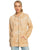 The Roxy Womens Fools Gold Zip Hoodie in Beige Crystal Wash