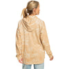 The Roxy Womens Fools Gold Zip Hoodie in Beige Crystal Wash