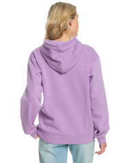 The Roxy Womens Surf Stocked Brushed Hoodie in Regal Orchid