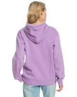 The Roxy Womens Surf Stocked Brushed Hoodie in Regal Orchid