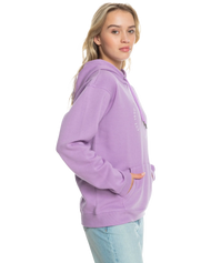 The Roxy Womens Surf Stocked Brushed Hoodie in Regal Orchid