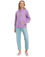 The Roxy Womens Surf Stocked Brushed Hoodie in Regal Orchid