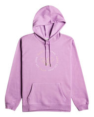 The Roxy Womens Surf Stocked Brushed Hoodie in Regal Orchid