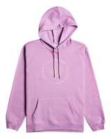 The Roxy Womens Surf Stocked Brushed Hoodie in Regal Orchid