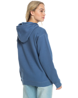 The Roxy Womens Surf Stoked Brushed Hoodie in Bijou Blue