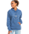 The Roxy Womens Surf Stoked Brushed Hoodie in Bijou Blue