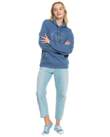 The Roxy Womens Surf Stoked Brushed Hoodie in Bijou Blue