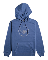 The Roxy Womens Surf Stoked Brushed Hoodie in Bijou Blue