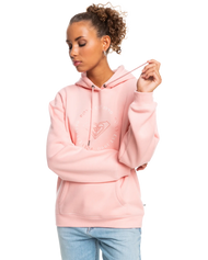 The Roxy Womens Surf Stoked Brushed Hoodie in Blossom