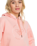 The Roxy Womens Surf Stoked Brushed Hoodie in Blossom