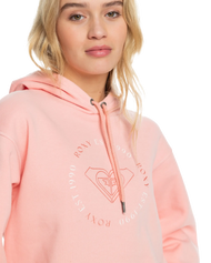 The Roxy Womens Surf Stoked Brushed Hoodie in Blossom