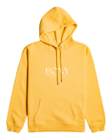 The Roxy Womens Surf Stoked Brushed Hoodie in Yolk Yellow