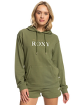 The Roxy Womens Surf Stoked Terry Hoodie in Loden Green