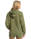 The Roxy Womens Surf Stoked Terry Hoodie in Loden Green