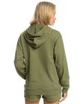 The Roxy Womens Surf Stoked Terry Hoodie in Loden Green