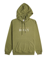 The Roxy Womens Surf Stoked Terry Hoodie in Loden Green