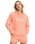 The Roxy Womens Surf Stoked Terry Hoodie in Papaya Punch