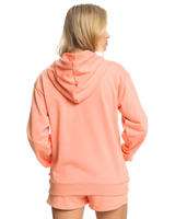 The Roxy Womens Surf Stoked Terry Hoodie in Papaya Punch