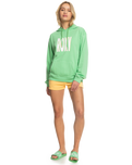 The Roxy Womens Thats Rad Hoodie in Absinthe Green