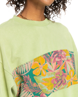 The Roxy Womens Remote Island Sweatshirt in Fern