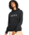 The Roxy Womens Surf Stoked Hoodie (2023) in Anthracite