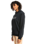 The Roxy Womens Surf Stoked Hoodie (2023) in Anthracite