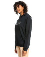 The Roxy Womens Surf Stoked Hoodie (2023) in Anthracite