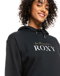 The Roxy Womens Surf Stoked Hoodie (2023) in Anthracite