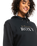 The Roxy Womens Surf Stoked Hoodie (2023) in Anthracite