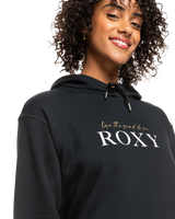 The Roxy Womens Surf Stoked Hoodie (2023) in Anthracite