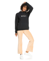 The Roxy Womens Surf Stoked Hoodie (2023) in Anthracite