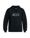 The Roxy Womens Surf Stoked Hoodie (2023) in Anthracite