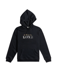 The Roxy Womens Surf Stoked Hoodie (2023) in Anthracite