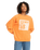 The Roxy Womens Take Your Place Sweatshirt in Tangerine