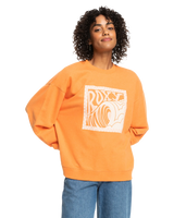 The Roxy Womens Take Your Place Sweatshirt in Tangerine