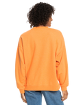 The Roxy Womens Take Your Place Sweatshirt in Tangerine