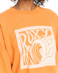 The Roxy Womens Take Your Place Sweatshirt in Tangerine