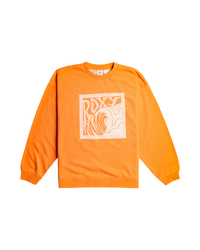 The Roxy Womens Take Your Place Sweatshirt in Tangerine