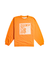 The Roxy Womens Take Your Place Sweatshirt in Tangerine