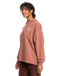 The Roxy Womens Lights Out Hoodie in Cedar Wood