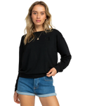 The Roxy Womens Surf By Moon Sweatshirt in Anthracite