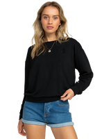 The Roxy Womens Surf By Moon Sweatshirt in Anthracite