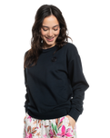 The Roxy Womens Surfing By Moonlight Sweatshirt in Anthracite