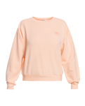 The Roxy Womens Surfing By Moonlight Sweatshirt in Peach Parfait