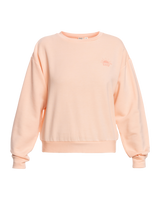 The Roxy Womens Surfing By Moonlight Sweatshirt in Peach Parfait