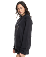 The Roxy Womens Surf Stoked Hoodie in Anthracite