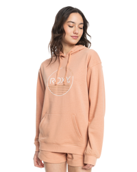 The Roxy Womens Surf Stoked Hoodie in Cafe Creme